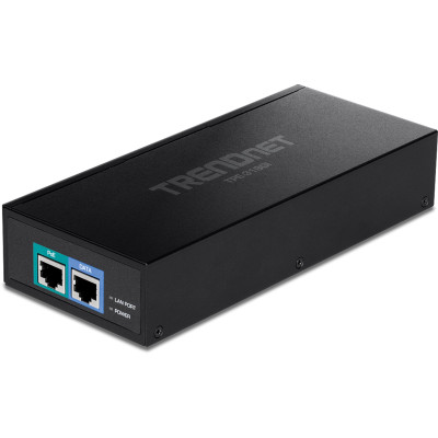 TRENDnet TPE-319GI 10 Gigabit PoE++ Injector, 90W power, wall mount, Integrated power supply 